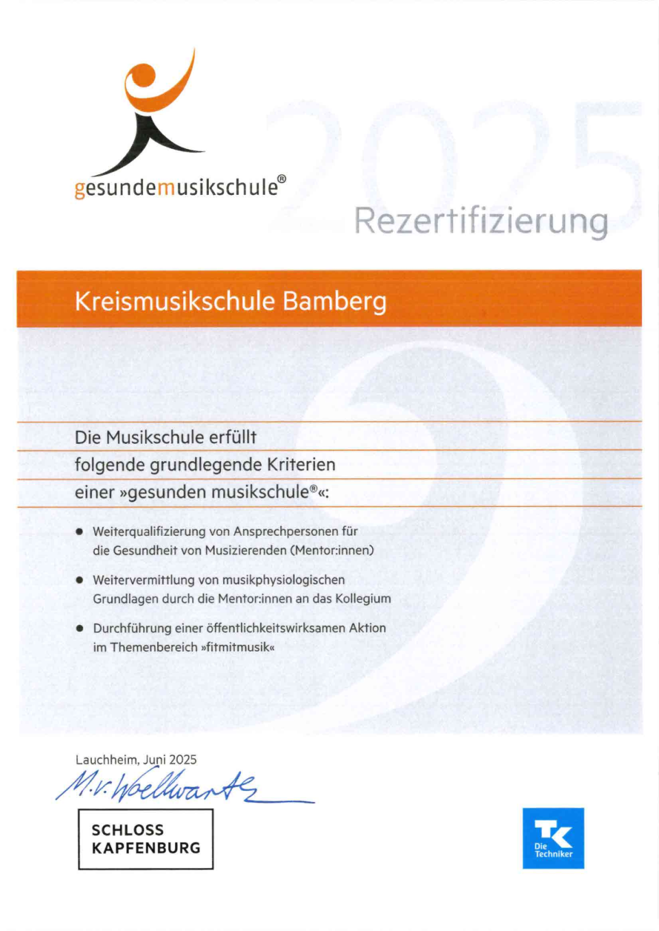 Gesunde Musikschule