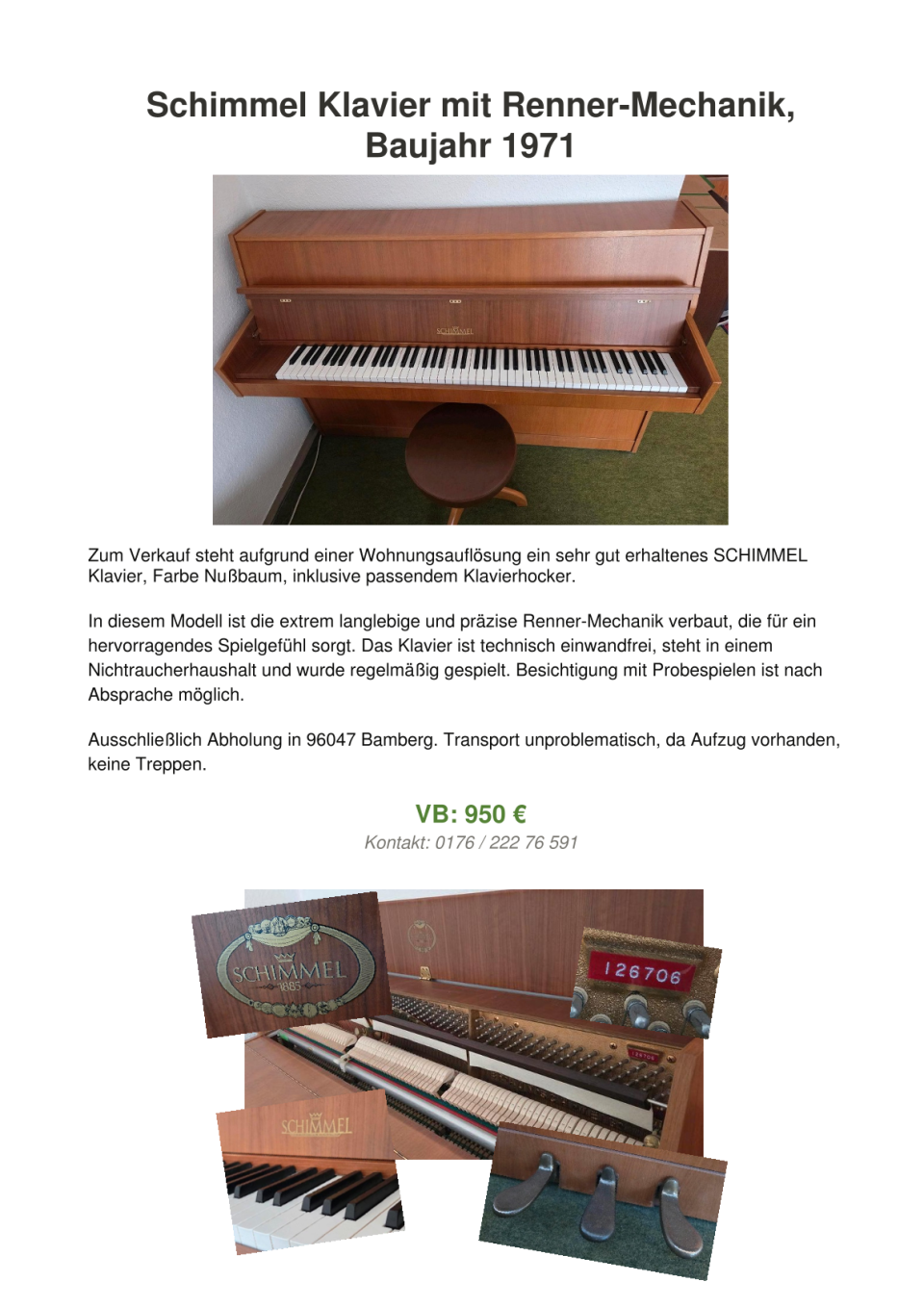 Verkaufsinfo-Schimmel Klavier mit Renner-1