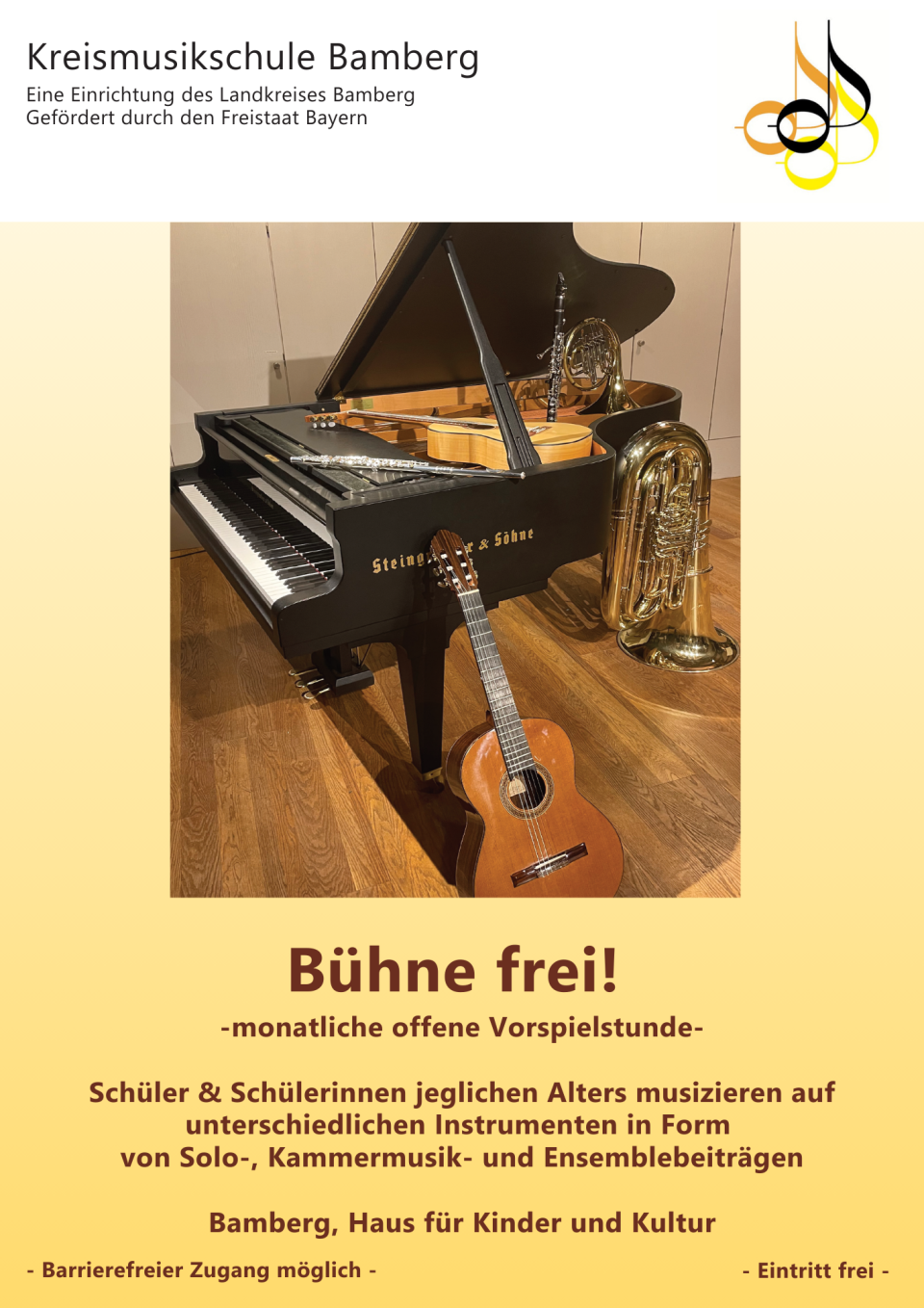 2025 Bühne frei Flyer allgemein
