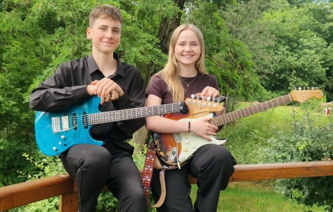 Luis Lehner und Jule Kröner© Kreismusikschule Bamberg
