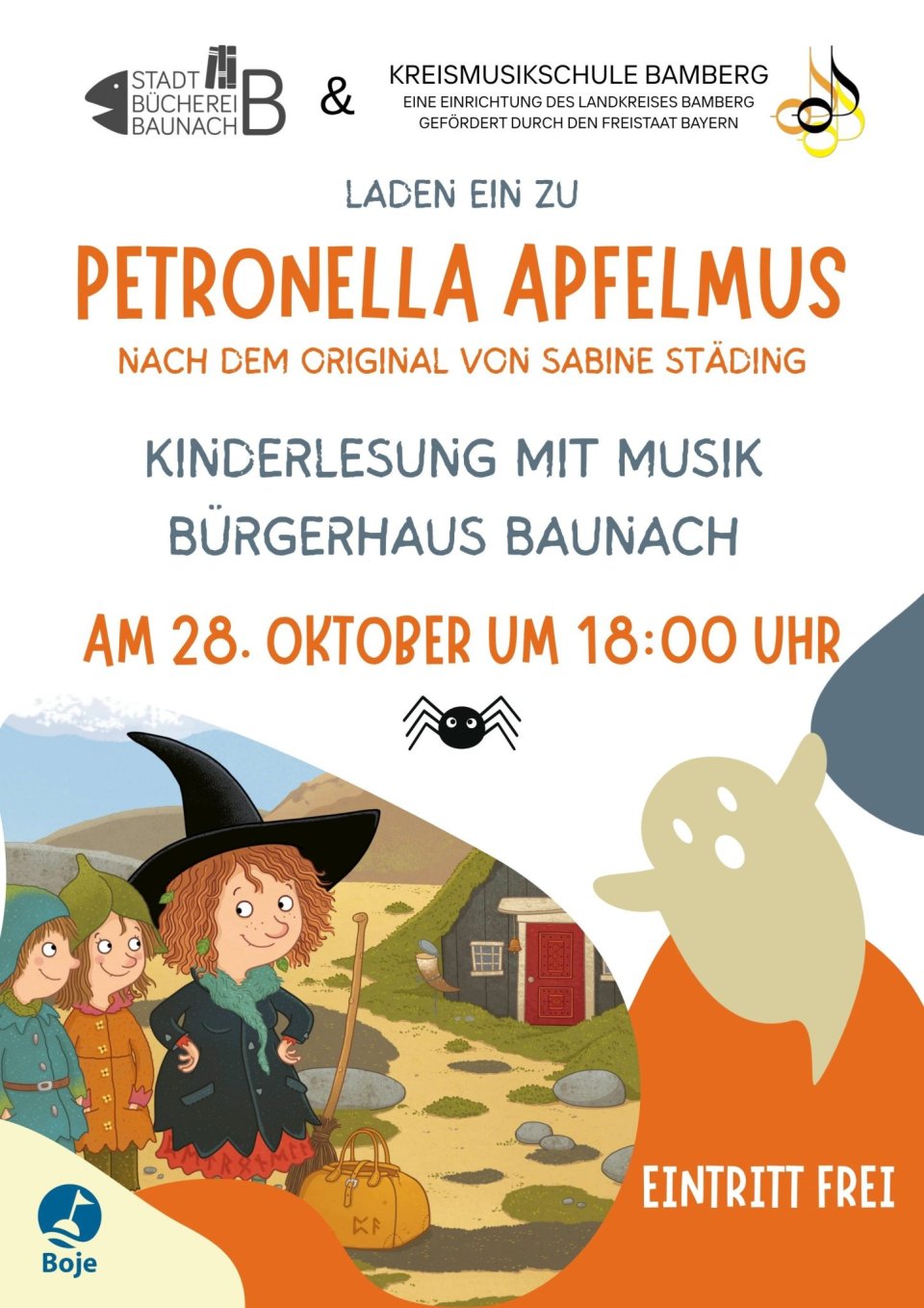 Kinderlesung mit Musik Petronella Apfelmus